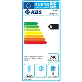 Gewerbekühlschrank GN 2/1 KU 1436 1400 ltr | Umluftkühlung Produktbild 1 S