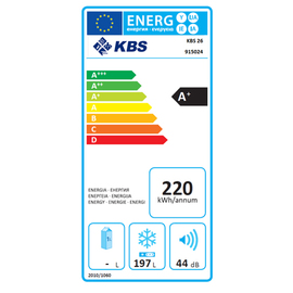 Tiefkühltruhe KBS 26 weiß 197 ltr 0,63 kWh/24 Std Produktbild 1 L