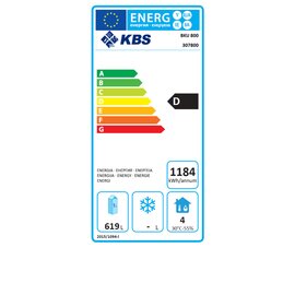 Euronormkühlschrank KU 800 CNS 852 ltr | Umluftkühlung | Türanschlag rechts Produktbild 1 S