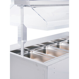 Salatbar Isola 6M VT mit Hustenschutz | passend für 6 x GN 1/1 - 150 mm Produktbild 4 S