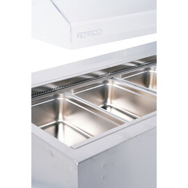 Salatbar Isola 6M VT mit Hustenschutz | passend für 6 x GN 1/1 - 150 mm Produktbild 5 S