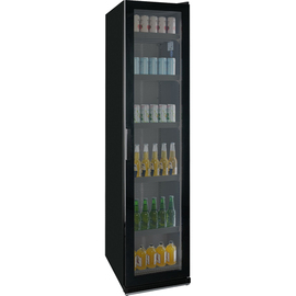 Glastürkühlschrank KBS 327 G Slim schwarz | Umluftkühlung | 450 mm x 630 mm H 1950 mm Produktbild