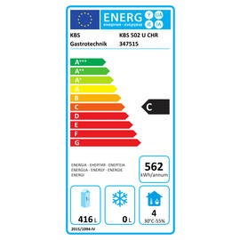 Gewerbekühlschrank KBS 502 U CHR | 522 ltr | Umluftkühlung Produktbild 22 L