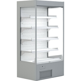 Wandkühlregal VARIANT 107 grau mit Nachtrollo Produktbild