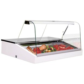 Mehrzweckvitrine Basic 100 | weiß L 990 mm B 945 mm H 730 mm Produktbild