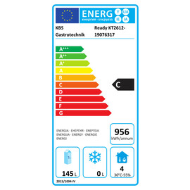 Kühltisch READY KT2612 Umluftkühlung 172 Watt 145 ltr | Aufkantung | 2 Schubladen Produktbild 22 L