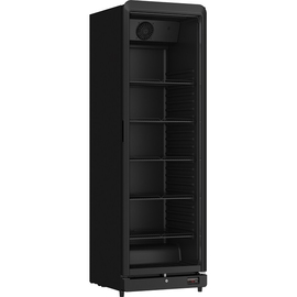 Glastürkühlschrank KBS 384 schwarz | Umluftkühlung | 595 mm x 585 mm H 1878 mm Produktbild