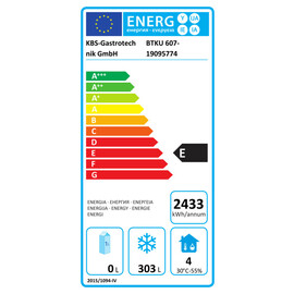 Bäckerei Edelstahl Gewerbe-Tiefkühlschrank BTKU 607 Produktbild 22 S