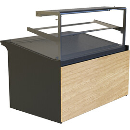 Backwarenverkaufstheke Bakery 90 cold Umluftkühlung 949 Watt | walnussfarben | 930 mm Produktbild