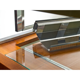 Kuchen-Verkaufstheke Jamaika 1400 mahagonifarben 230 Volt | 3 Borde | gerundet  | Krümelschublade Produktbild 4 S