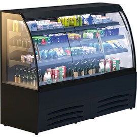 Wandkühlregal Luna 90 DP mit Schiebetüren | Umluftkühlung Produktbild