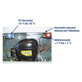 Kühltruhe AL50 umschaltbar auf Tiefkühltruhe mit Schiebedeckeln Produktbild 5 S