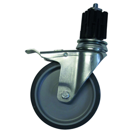 Lenkrollen Ø 75 mm H 106 mm feststellbar | Edelstahl Produktbild