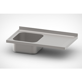 Spültischabdeckung 1200 mm x 700 mm | 1 Becken | Abtropffläche rechts Produktbild