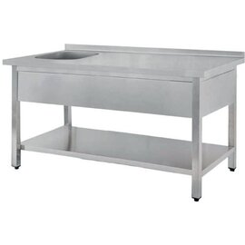 Cheftisch STVL 1270 ECOline 1 Becken | 400 x 400 x 250 mm mit Grundboden L 1200 mm B 700 mm Produktbild