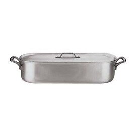 Fisch-Kochkessel 9 ltr Aluminium Topf|Deckel|Siebeinsatz 500 mm  x 150 mm  H 120 mm  | Edelstahlrohrgriffe Produktbild