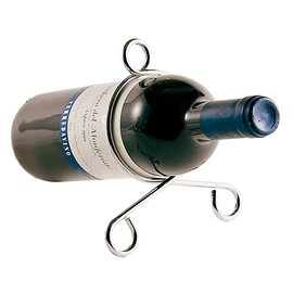 Weinflaschenhalter Edelstahl | 1 Ablagefläche  Ø 80 mm Produktbild
