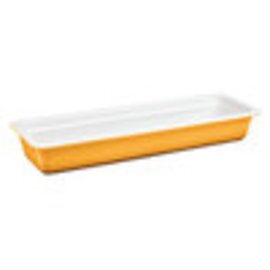 GN-Behälter GN 2/4  x 65 mm Porzellan orange induktionsgeeignet Produktbild