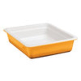 GN-Behälter GN 1/2  x 65 mm Porzellan orange induktionsgeeignet Produktbild