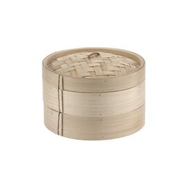 Dampf-Kocher Bambus mit Deckel 2 Körbe|1 Deckel  Ø 160 mm  | ohne Griff Produktbild