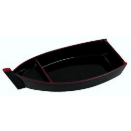 Sushi-Boat schwarz 280 mm  x 130 mm  H 35 mm Produktbild