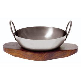 Balti-Pfanne mit Holz-Basis  • Eisen  Ø 152 mm Produktbild