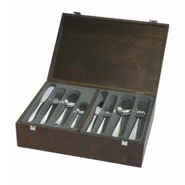 Besteck-Set Modell "Visconti", 75-teilig, Besteckkasten aus Holz Produktbild