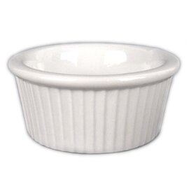 Ramekinschälchen Porzellan weiß Ø 80 mm | geriffelt Produktbild