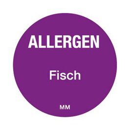 Etikett Movemark • Allergen Fisch Ø 25 mm | 1000/Rolle Produktbild