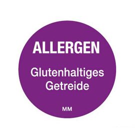 Etikett Movemark • Allergen Glutenhaltiges Getreide Ø 25 mm | 1000/Rolle Produktbild 0 L