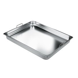 Gastronorm Behälter GN 2/1  x 100 mm Edelstahl | starre Griffe Produktbild