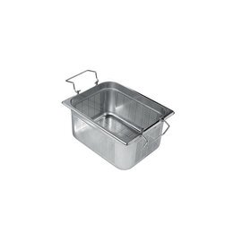 Gastronormbehälter GN 1/2  x 65 mm gelocht Edelstahl | Klappgriffe Produktbild