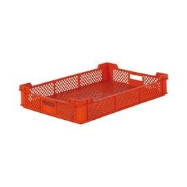 Stapelbehälter | Lagerbehälter MULTI • orange • perforiert 15 ltr | 600 mm x 400 mm H 115 Produktbild