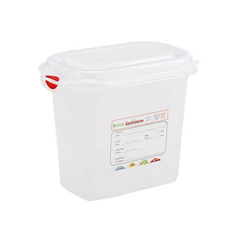 Frischhaltebox, Gefrierbox Gastronox mit Deckel GN 1/9 PP transparent 1,5  ltr