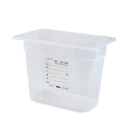 Lebensmittelbehälter GASTRO-PLUS GN 1/4 PP transparent 5,5 ltr | 265 mm x 162 mm H 200 mm Produktbild