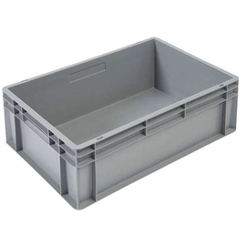 Stapelbehälter Euronorm | 42 ltr | geschlossene Griffe | 600 mm x 400 mm H 220 mm Produktbild