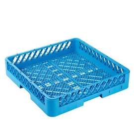 Besteckspülkorb 500 mm x 500 mm H 100 mm | Polypropylen blau Produktbild