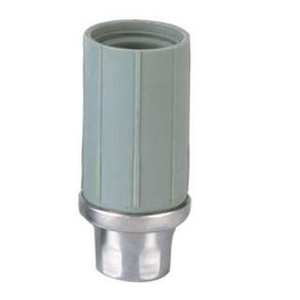 Einschlagfuß für Rundrohr Ø 45 mm | Komposit grau H 35 - 62 mm | Drehstück Produktbild