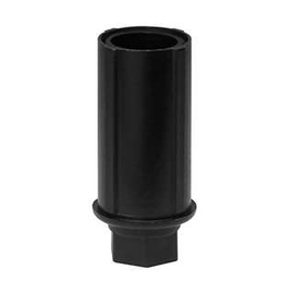 Einschlagfuß für Rundrohr Ø 70 mm | Kunststoff schwarz H 35 - 90 mm | Drehstück Produktbild