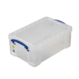 Aufbewahrungsbox mit Deckel PP DIN A4 transparent 9 ltr | 395 mm x 255 mm H 155 mm Produktbild