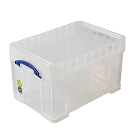 Aufbewahrungsbox mit Deckel PP transparent 48 ltr | 600 mm x 400 mm H 350 mm Produktbild