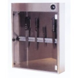 Sterilisationsschrank Edelstahl 510 mm  x 125 mm  H 600 mm  | Magnetbandhalterung Produktbild