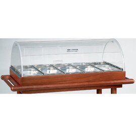 6100BW Aufsatz für Hors d´oeuvres, mit GN Behälter, Plexiglaskuppel beidseitig bedienbar, passend für Modell 6100W/6102W (Art.311392 u. 311393) Produktbild