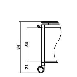 Servierwagen wengé  | 2 Borde 1050 x 550 mm Produktbild 1 S