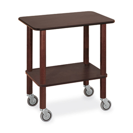 Beistellwagen Holz wengefarben | 710 mm x 460 mm H 780 mm | Rollen feststellbar Produktbild