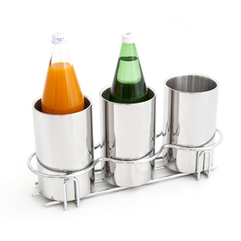Flaschenkühler WIRE-FRAME | passend für 3 Flaschen Produktbild
