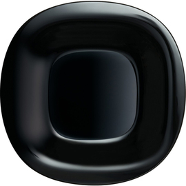 Teller flach CARINE Hartglas schwarz quadratisch Ø 270 mm Produktbild