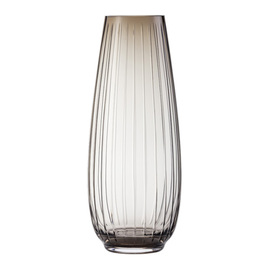 Vase SIGNUM Glas braun Relief H 410 mm Ø 165 mm Produktbild