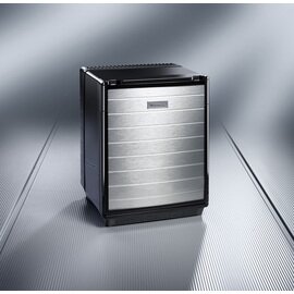 Minibar miniCool DS 300 schwarz Alu-Dekor 27 ltr | Absorberkühlung | Türanschlag rechts Produktbild