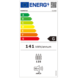 Weinkühlschrank CLASSIC-LINE C125G Glastür Produktbild 2 S